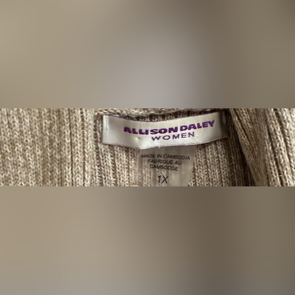 ⭐️NWOT⭐️ Allison Daley: Women’s Knit Open-Front Cardigan- Size 1X - Picture 2 of 10